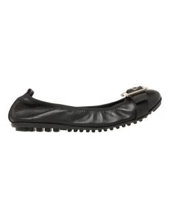 Buy ✨ Zazou Spirit Black Leather Ballet Flats 🎉