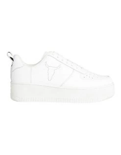 Discount ✔️ Windsor Smith Racerr White Leather Platform 👟 Sneaker 🔥