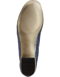 Best Sale 💯 Alan Pinkus A.P.Too Twinkle Navy Silk Pump 🧨 -Women Shoes shop 373438180 5 720x928