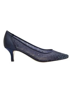 Brand new 💯 Alan Pinkus SPRITZ BRIGHT NAVY SATIN PUMP 🔔