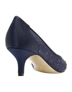 Brand new 💯 Alan Pinkus SPRITZ BRIGHT NAVY SATIN PUMP 🔔 -Women Shoes shop 474467860 8 720x928