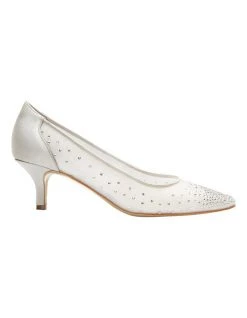 Cheap ❤️ Alan Pinkus A.P.Too Spritz Silver Satin Pump ✨