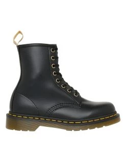 Promo 😍 Dr Martens Vegan 1460 Black Combat Boot ✨