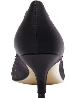 Best Sale ✔️ Alan Pinkus Spritz Black Satin Pump 🔔 -Women Shoes shop 567613900 5 720x928