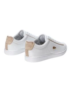 Promo ✨ Lacoste Carnaby Evo White/ Gold Leather Lace-Up 👟 Sneaker 👍 -Women Shoes shop 591844600 3 1 720x928