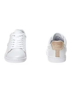 Promo ✨ Lacoste Carnaby Evo White/ Gold Leather Lace-Up 👟 Sneaker 👍 -Women Shoes shop 591844600 5 1 720x928