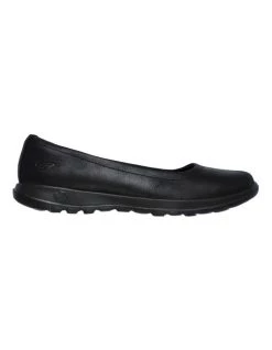 Best deal 👍 Skechers GOwalk Lite Black Leather Slip on 👟 Shoes 💯