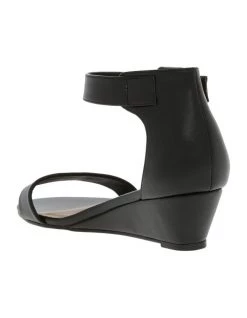 Best deal 😀 Miss Shop Bridgette Black Wedged Low Heeled 🩴 Sandal ⌛ -Women Shoes shop 622281970 2 720x928