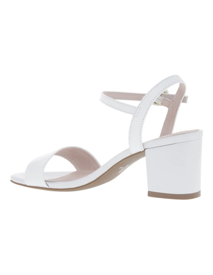 Discount ๐ Basque Roma White Leather Block Heel ๐ฉด Sandal ๐ 2 Discount ๐ Basque Roma White Leather Block Heel ๐ฉด Sandal ๐ - Image 2