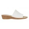 Buy 🎉 Hush Puppies Coco White Leather Low Heeled 🩴 Sandal ⌛