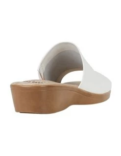 Buy 🎉 Hush Puppies Coco White Leather Low Heeled 🩴 Sandal ⌛ -Women Shoes shop 638515540 2 720x928 1