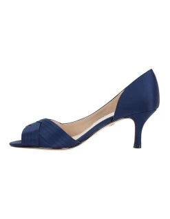 Budget ⭐ NINA Contesa New Navy Satin Pump ✔️ -Women Shoes shop 641063440 3 720x928