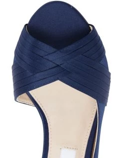 Budget ⭐ NINA Contesa New Navy Satin Pump ✔️ -Women Shoes shop 641063440 7 720x928