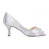 Hot Sale 💯 NINA Contesa Silver Satin Pump ⭐