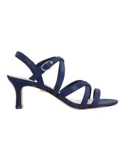 Best Pirce 🥰 NINA Genaya New Navy Satin 🩴 Sandal 💯