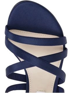 Best Pirce 🥰 NINA Genaya New Navy Satin 🩴 Sandal 💯 -Women Shoes shop 641064430 7 720x928