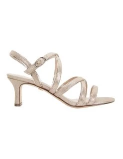 Best deal 🔔 NINA Genaya Taupe Reflective Suede 🩴 Sandal 🧨