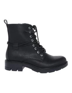 Cheap ๐ Miss Shop Naomi Black Combat Boot โ๏ธ