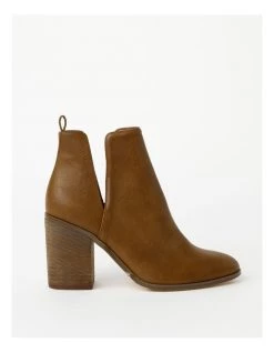Best deal 🌟 Miss Shop Willow Tan Heeled Ankle Boot ⌛