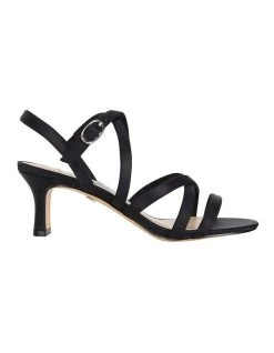 Buy ๐ NINA Genaya Noir Satin ๐ฉด Sandal ๐งจ