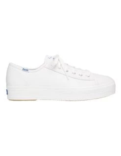 Best reviews of ⌛ Keds Triple Kick White Leather Flatform 👟 Sneaker 👍