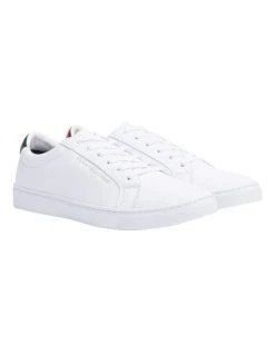 Discount 🧨 Tommy Hilfiger Essential White Leather 👟 Sneaker ⭐