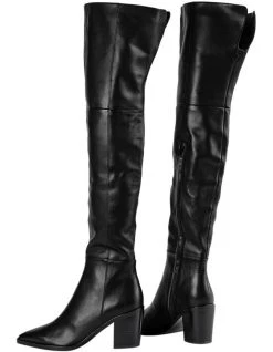 Best deal 💯 Tony Bianco Stefani Black Como Long 🥾 Boots 👏 -Women Shoes shop 681107500 3 1 720x928