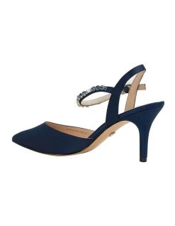 Best reviews of 😉 Alan Pinkus Tonya Navy Satin Pump 😀 -Women Shoes shop 698003650 3 720x928