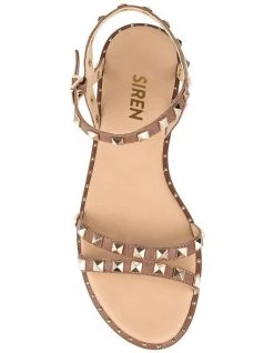 Promo 🎉 Siren Bingo Tan Nappa Leather Studded 🩴 Sandal 🥰 -Women Shoes shop 702843670 5 720x928