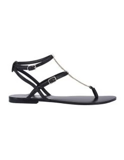 Flash Sale ✨ Siren Serra II Black Leather 🩴 Sandal ⭐