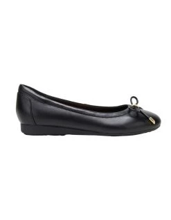 Cheap 🌟 Hush Puppies The Ballet Black Leather Flats ⌛