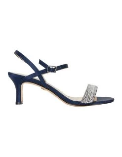 Budget โค๏ธ NINA Noela Navy Luster Satin ๐ฉด Sandal โจ