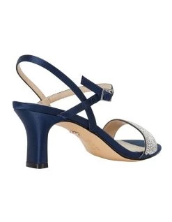 Budget ❤️ NINA Noela Navy Luster Satin 🩴 Sandal ✨ -Women Shoes shop 735445270 4 720x928