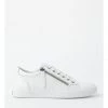 Cheap 🛒 Zazou Zia White Leather Zip Up 👟 Sneaker ⌛