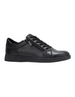 Buy 🎉 Hush Puppies Mimosa Black Leather Zip Up 👟 Sneaker ⌛ -Women Shoes shop 756278920 5 720x928