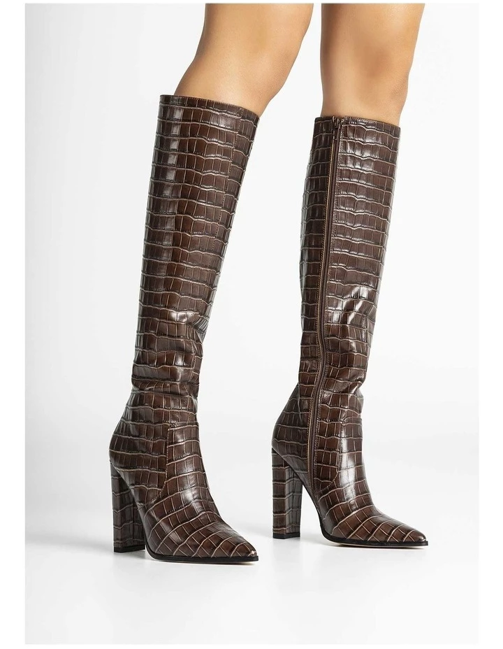 Deals 🔥 Tony Bianco Lucille Choc Croc Calf Boot ⌛ 2 Deals 🔥 Tony Bianco Lucille Choc Croc Calf Boot ⌛ - Image 2