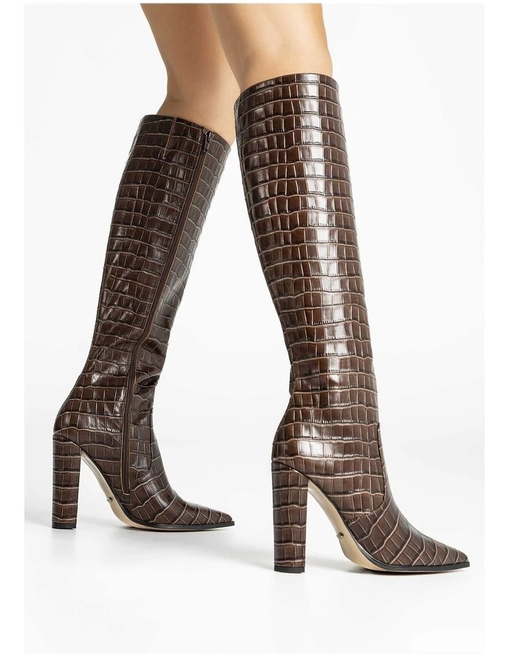 Deals 🔥 Tony Bianco Lucille Choc Croc Calf Boot ⌛ 5 Deals 🔥 Tony Bianco Lucille Choc Croc Calf Boot ⌛ - Image 5