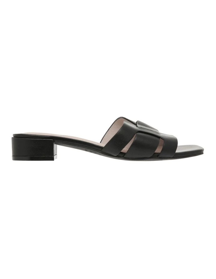 Cheap ⭐ Basque Madison Black Leather Low Stacked Heeled 🩴 Sandal 🧨 1 Cheap ⭐ Basque Madison Black Leather Low Stacked Heeled 🩴 Sandal 🧨
