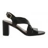 Promo 🌟 Trent Nathan Uma Black Leather Heeled 🩴 Sandal 🎁