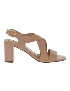 Cheap โ๏ธ Trent Nathan Uma Beige Leather Heeled ๐ฉด Sandal ๐งจ