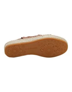 Outlet 🔔 Hush Puppies Birch Tan Leather Espadrille Flatform 🩴 Sandal 👏 -Women Shoes shop 788470480 6 720x928