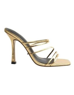 Cheap ๐ Tony Bianco Foxie Gold Foil ๐ Heels โ