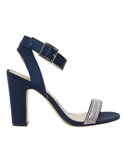 Coupon ๐ NINA Sharon Navy Satin ๐ฉด Sandals ๐