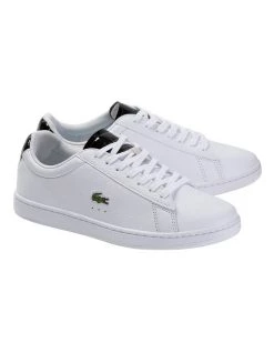 Coupon 😀 Lacoste Carnaby Evo 220 White Leather 👟 Sneaker 👍