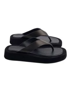 New 🛒 Tony Bianco Ives Black Como 🩴 Thongs 😉 -Women Shoes shop 807732190 6 720x928