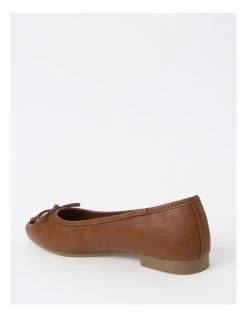 Best Sale 🌟 Miss Shop Robyn Tan Leather Low Heeled Flats ✨ -Women Shoes shop 810716320 3 720x928