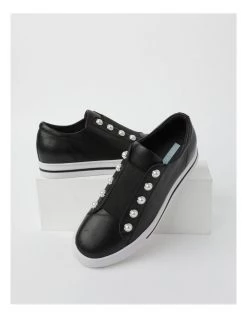 Buy 🛒 Zazou Kiss Black Leather Slip-on 👟 Sneaker 👍 -Women Shoes shop 816237370 6 720x928