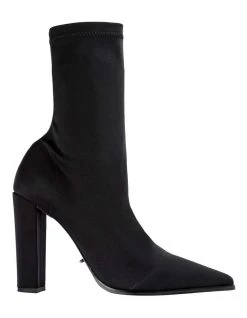 Buy 🧨 Tony Bianco Lila Black Lycra Ankle 🥾 Boots ⭐