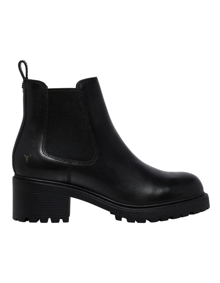 Best Sale ๐ Windsor Smith Thrills Black Leather Heeled Chelsea Boot โ 1 Best Sale ๐ Windsor Smith Thrills Black Leather Heeled Chelsea Boot โ