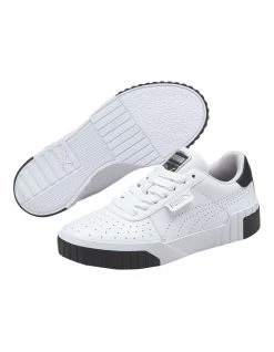 Hot Sale 👏 Puma Cali Perf White Leather Lace-Up 👟 Sneaker 🎁